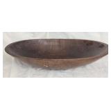 Large Oval Wooden Dough Bowl