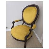 Vintage Yellow upholstered chair