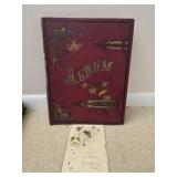 Vintage album with postcards