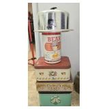 Lot of 5 Vintage Metal Tins