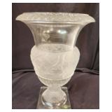 Large Shannon Goldinger Crystal Athena Vase