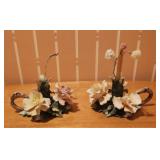 Lot of 2 Mollica Capodimonte Porcelain