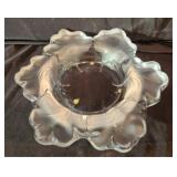 Lalique French Crystal Capucines Centerpiece Bowl