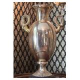 Large Rams Head Handled Metal Urn