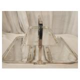 Silverplated collapsible 3 tiered serving platter