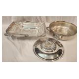 3 misc silver plated items SEE DESCRIPTION
