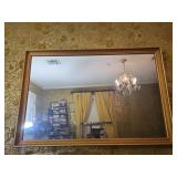 Gold framed mirror