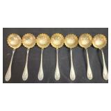 7 silver plated spoons