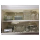 Estate cabinet of glassware and more