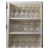 Estate cabinet of glassware