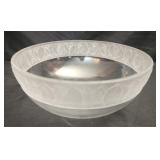 Large Decorative frosted glass bowl