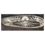 Small Oblong Crystal Dish