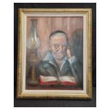 Antique B Cloud Oil on Board Study