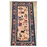 20th Century Antique Mongolian Wool Rug