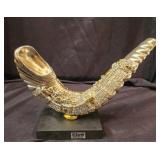 H. Karshi .925 Silver Shofar Jerusalem skyline