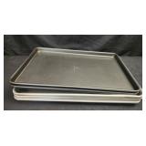 6 metal serving trays
