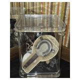 Grainware Acrylic Box Full of Misc Bar Items & Etc