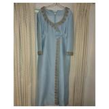Blue color luxury dress