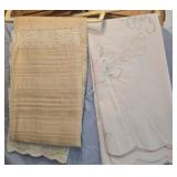 Lot of 2 vintage tablecloths