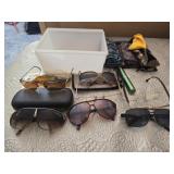 Estate lot of glasses and sun glasses
