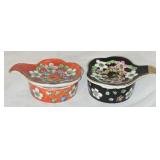 Hand Painted Japanese Tea Strainer & Drip Bowl