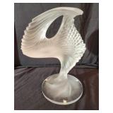 Lalique Frosted Crystal Trophee Dancer Sculpture