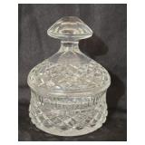Small Heavy Crystal Decanter with Lid SEE DESC
