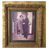 Large Gold Gilded Framed Picture SEE DESC