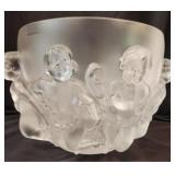 Lalique Crystal Luxembourg Cherub Bowl