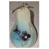 Small Pear Shaped Hand Painted Marble Decor
