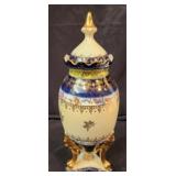 Beautiful Vintage Porcelain Urn with Cover