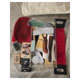 Estate lot of shoe shiner items