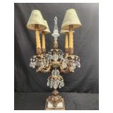 Large decorative metal candle holder