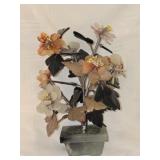 Beautiful Decorative Vintage Glass Floral Piece