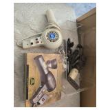 Estate lot of curlers and hair dryers