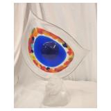 Murano art glass eye sculpture