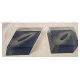 Pair of Swarovski Crystal sailboat stands