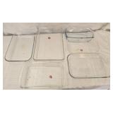 Estate lot of 6 glass baking dishes
