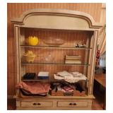 Beautiful Distressed Vintage Display Cabinet