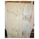 Lot of 2 Antique Handmade Tablecloth Linens