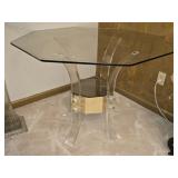 Beautiful Acrylic Base Octagon Glass Top Table