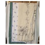 Lot of 2 Vintage Tablecloth Linens