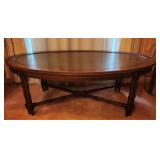 Vintage Leather top Mahogany Table