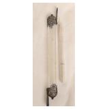 Sterling Silver Tip Glass Mezzuzah Jewish Piece