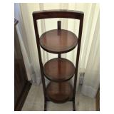 Fantastic Folding Vintage Wood Cake Stand