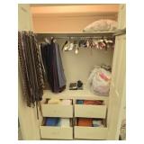 Huge closet lot of clothes, rags, towels ect