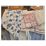 Lot of 2 vintage tablecloths
