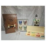 Federal glass shot glasses mixed drink book