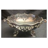 Vintage Electroplated decorative footed bowl