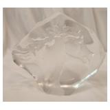 Mats Jonasson decorative glass horse art